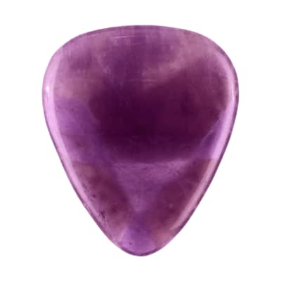Amethyst Stone Guitar Or Bass Pick - Specialty Handmade Gemstone Exotic Plectrum - 1 Pack New