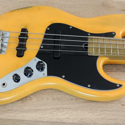 Marco Bass Guitars - TFL 4 Relic - 4 String Bass With Tulip Wood Body In Butterscotch Yellow image 4