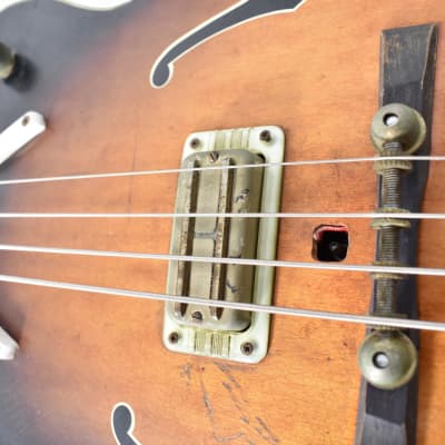 1963 Gretsch 6070 Country Gentleman Vintage Hollowbody Bass Guitar image 9