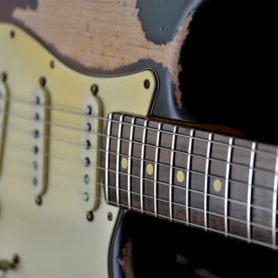 American Stand Fender Stratocaster Custom Heavy Relic Sunburst CS Fat 50's image 20