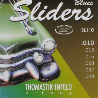 Thomastik Infeld SL110 Blues Sliders Pure Nickel Electric Guitar Strings 10-48 image 1