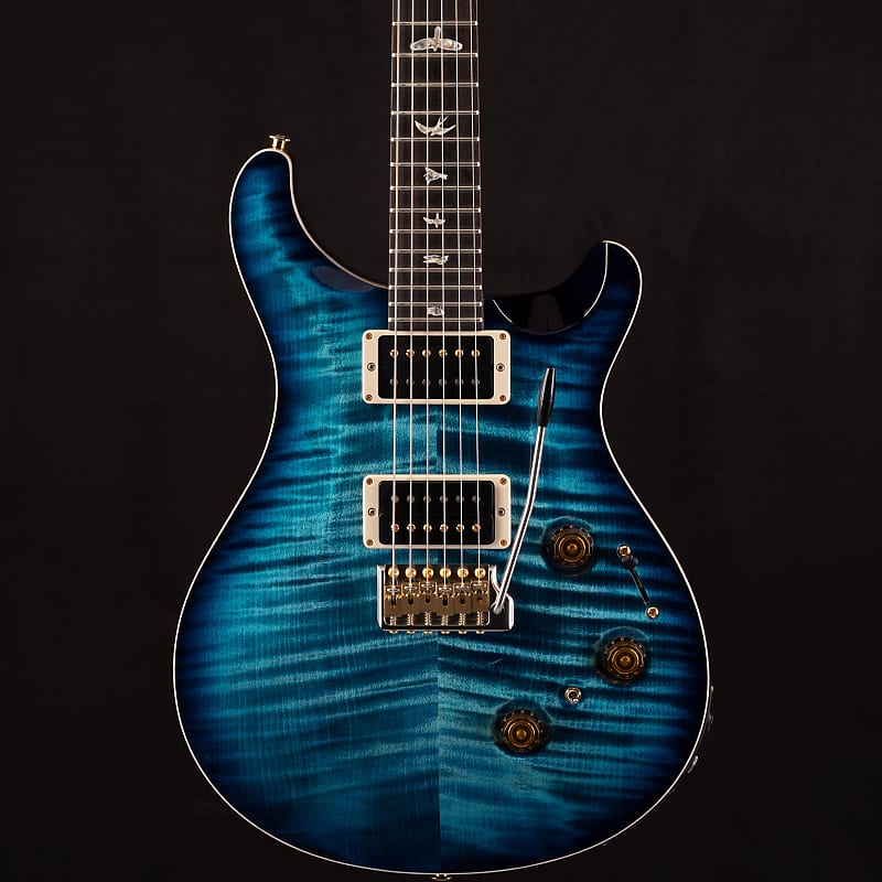 PRS Custom 24 Piezo 10-Top Cobalt Blue 381 | Reverb