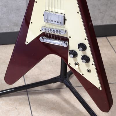 1978 Greco FV-600 Flying V Cherry Red w/ OHSC, Fujigen | Reverb