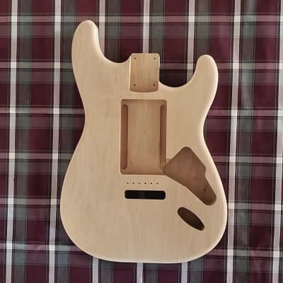 Woodtech Routing - 2 pc. Alder "Swimming Pool" Stratocaster Body - Unfinished image 1