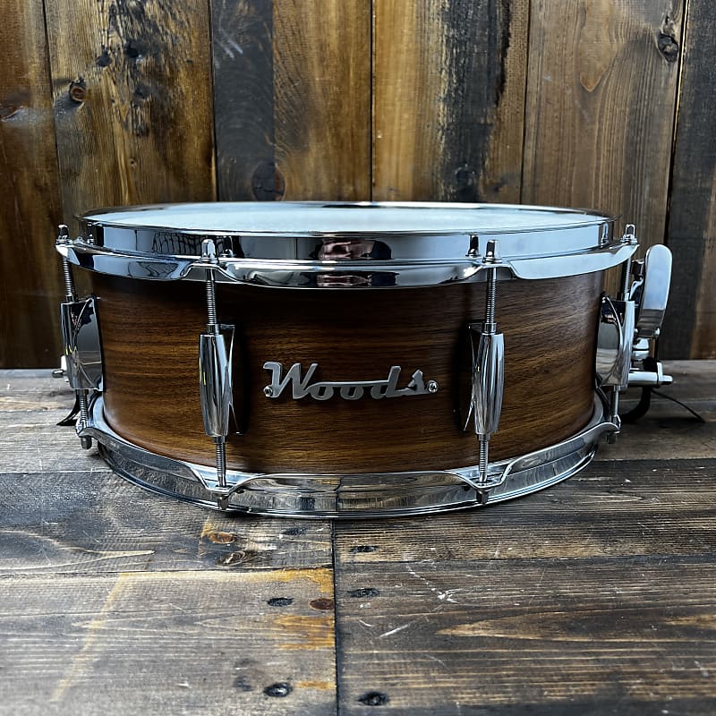 Woods 3ply Walnut 14x5.5 Snare Drum - Natural image 1