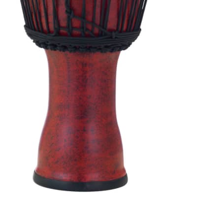 PBJVR10699 Pearl 10 Rope Tuned Djembe in #699 Molten Scarlet image 1