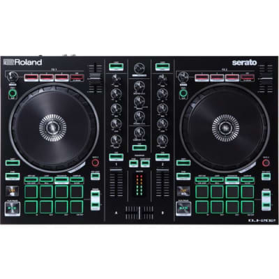 Roland DJ-202 Serato DJ Controller with KRK ROKIT RP5 G3 ACTIVE STUDIO MONITOR (PAIR) and RCA Cables image 2
