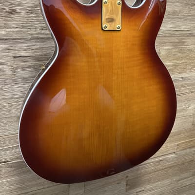 Hagstrom '67 Viking II Semi Hollow Guitar 2021 - Vintage Sunburst. New! image 12