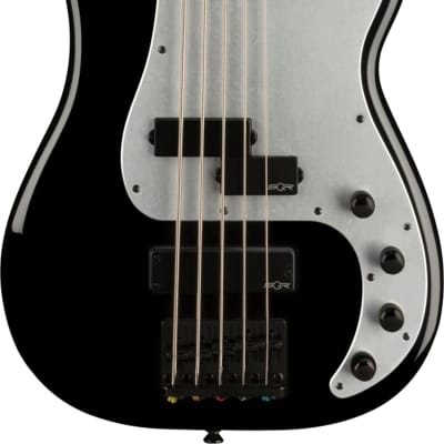 Squier Contemporary Active Precision Bass PH V 5-String Bass, Black image 1