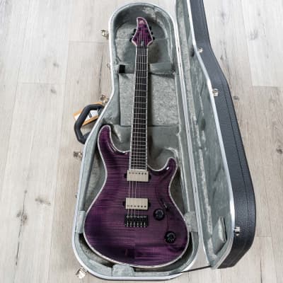Mayones Regius Core 6 Guitar, Velvetrone Ironside & Solium Pickups, Trans Dirty Purple Gloss image 10