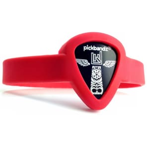 Pickbandz PBW-LG-RD Wristband Guitar Pick Holder - Adult Medium/Large