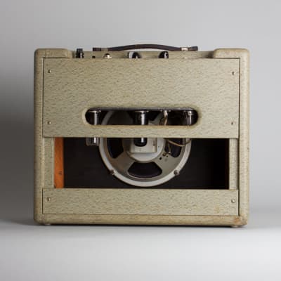 White Tube Amplifier, made by Fender (1962), ser. #AS-00714. image 2