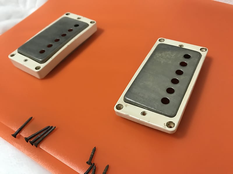 Area 59 Hysteric PartsAged Humbucker rings /Covers pair of