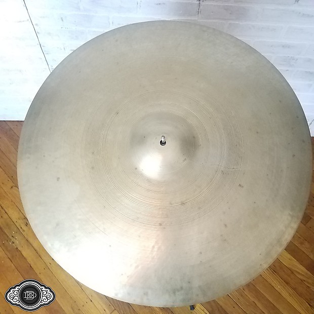 vintage 1940s A Zildjian Trans Stamp 22" ride cymbal 3048g Reverb
