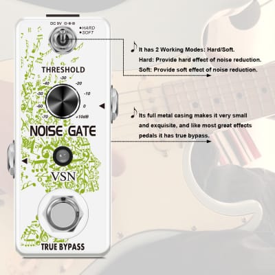VSN Noise Killer Guitar Noise Gate Suppressor Effect Pedal 2 Modes True Bypass for Electric Guitars image 4