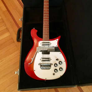 Rickenbacker 456-12 convertible 6/12 string electric guitar original vintage OHSC 1967 Fireglo image 7