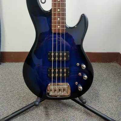 Used G&L Tribute L-2000 Bass Guitar - Blueburst with Hardshell Case for sale