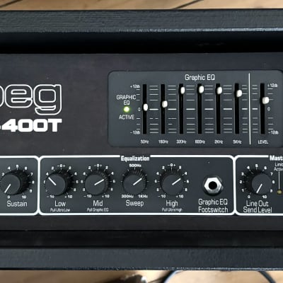 Ampeg SVT-400T 400-Watt Rackmount Bass Amp Head 2000s - Black image 1