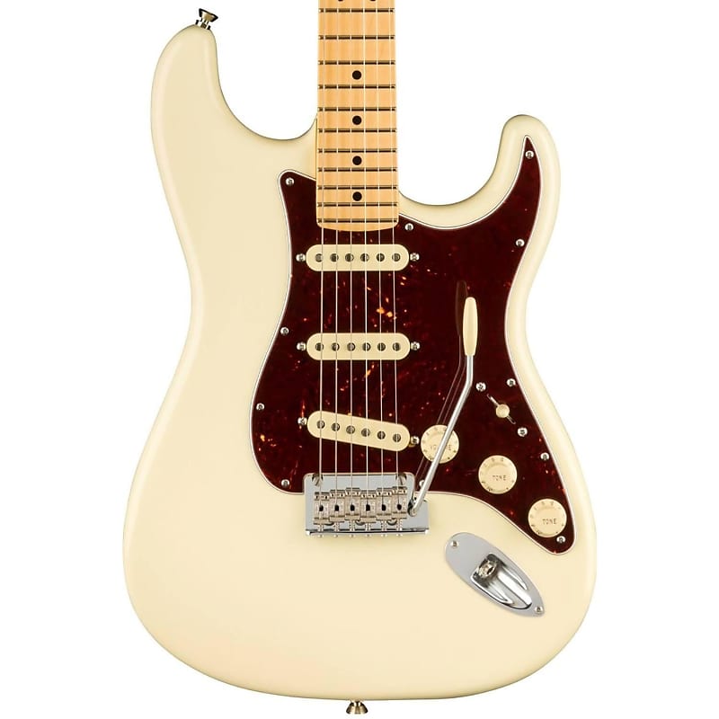 Fender American Professional II Stratocaster Electric Guitar (Olympic White, Maple Fretboard)(New) image 1