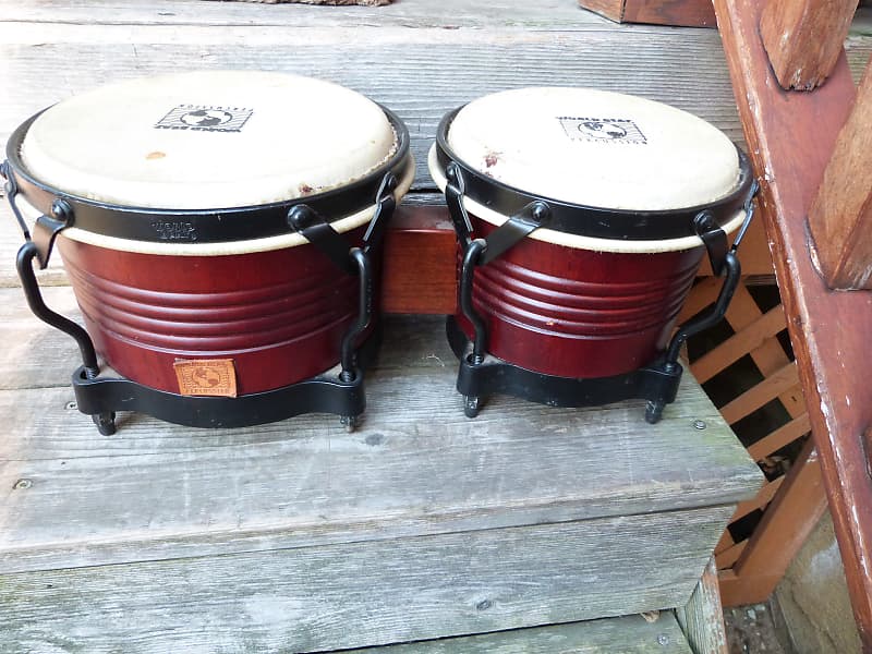 World Beat professional bongos cherry Reverb