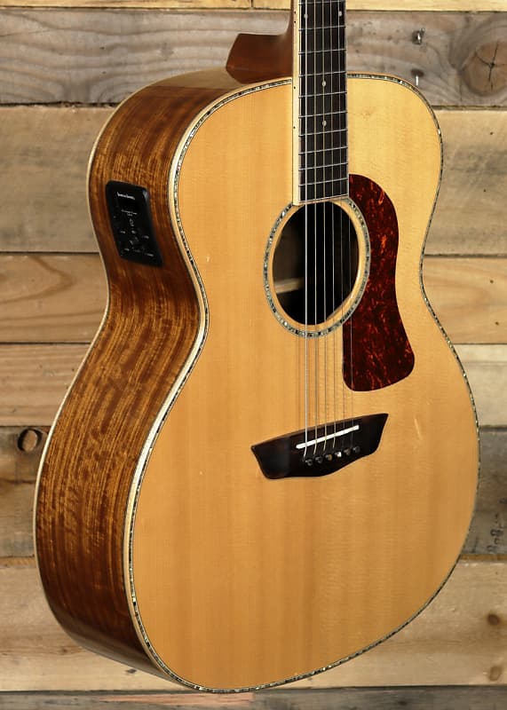 Washburn HG75SEGO Acoustic/Electric Gutiar Natural "Good Reverb