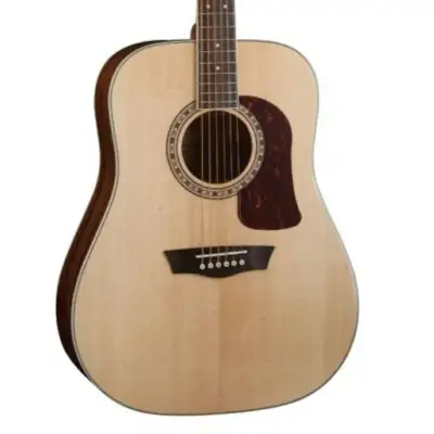 Washburn D10S Heritage 10 Series Dreadnought Acoustic Guitar. Natural image 1