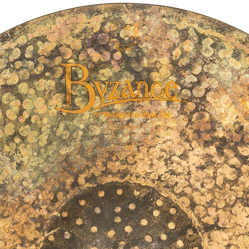 Meinl Byzance Vintage Pure Hi Hat Cymbals 16" image 1