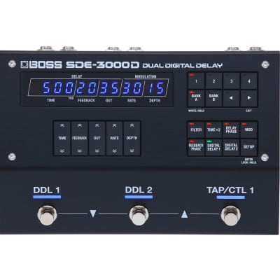 SDE-3000D Dual Digital Delay Guitar Effect Pedal