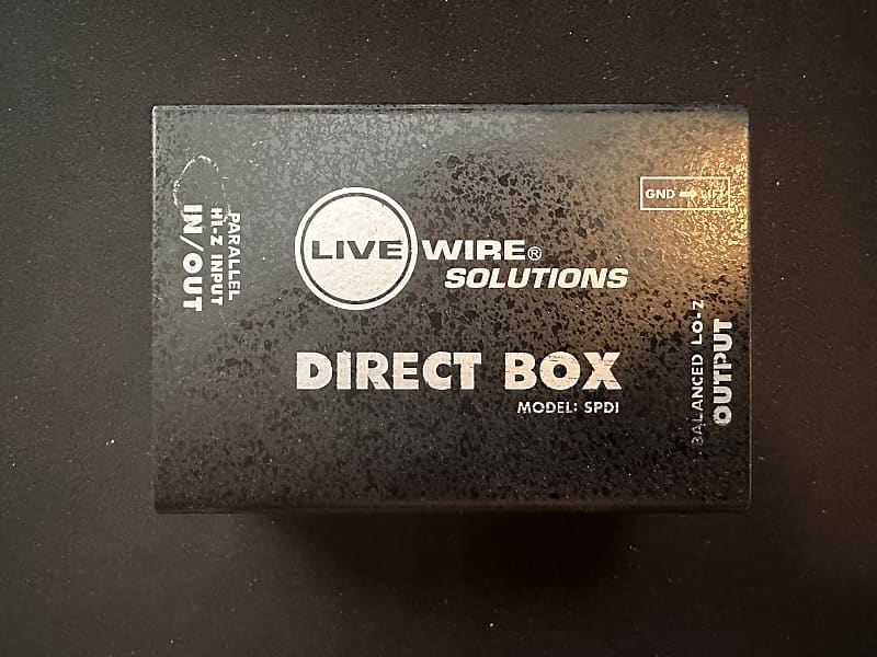 Live Wire Solutions PDI DIRECT BOX Passive Switchable HiZ Reverb