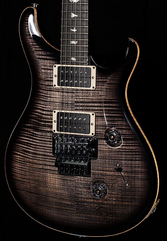 PRS Custom 24 Floyd, Flame Maple 10 top Charcoal Burst (943) image 1