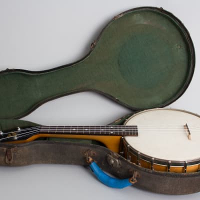 Gibson  Style UB Banjo Ukulele (1924), ser. #11187A-49, original black hard shell case. image 10