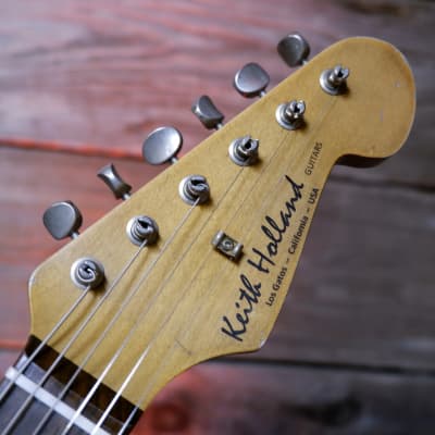 Keith Holland Customs S-ANS #1316 - Taos Turquoise Nitro with Hard Case image 2
