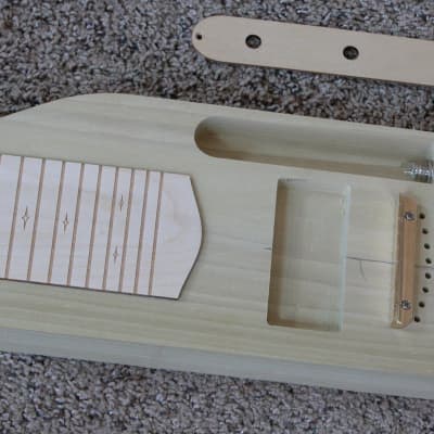 S8-Slide Steel Lap Guitar Kit 25 scale Rogue Replacement DIY Builds  String Through GeorgeBoards™ #2 image 2