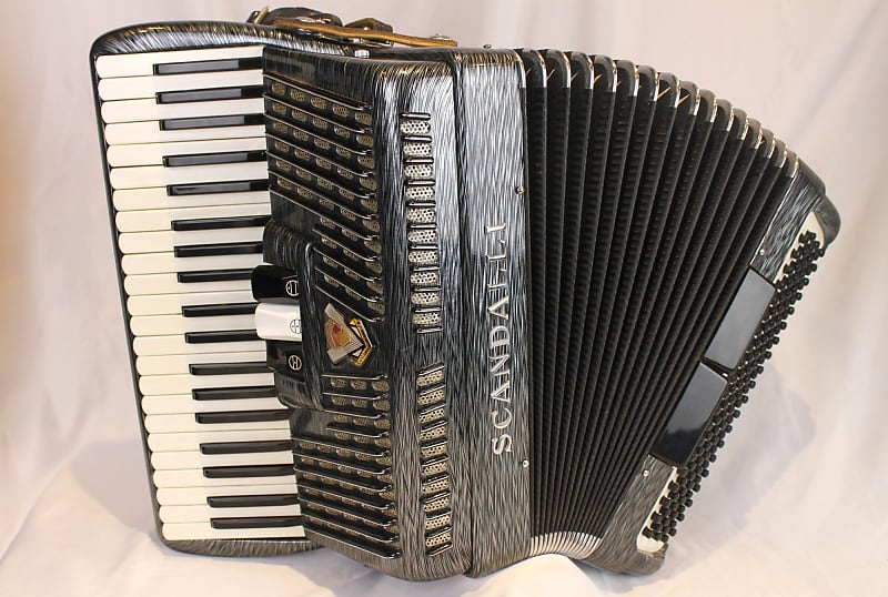 6580 - Graphite Scandalli Piano Accordion LM 41 119 | Reverb