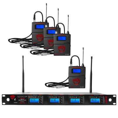 Nady 4W-1KU GT Quad True Diversity 1000-Channel UHF Wireless Instrument System