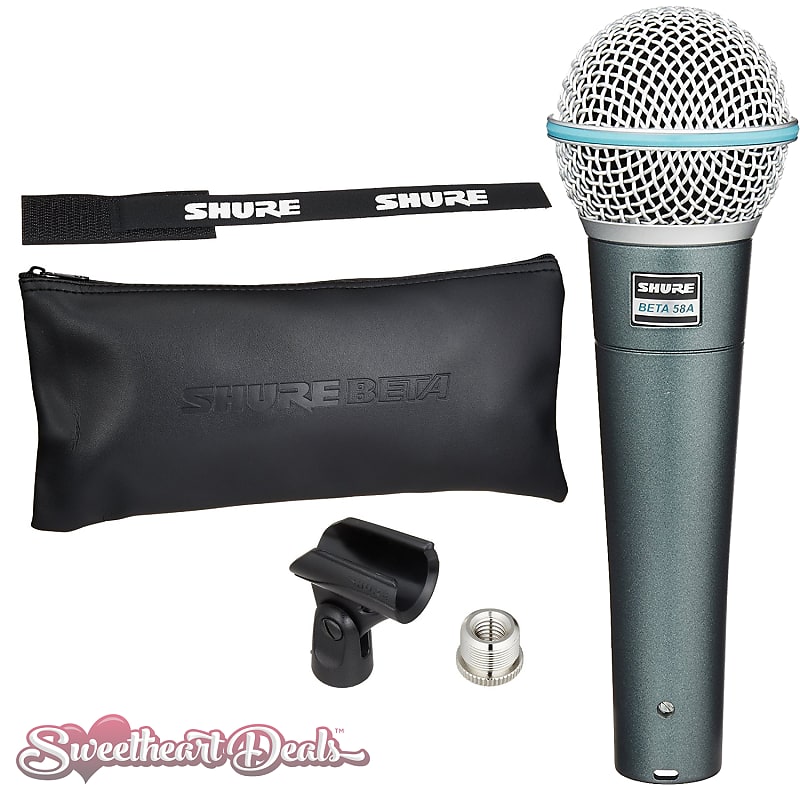 Shure BETA 58A Handheld Supercardioid Dynamic Microphone