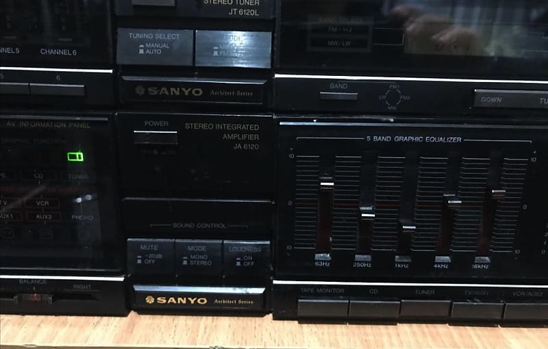 Sanyo JA-6120, JT-6120l 1980's Black