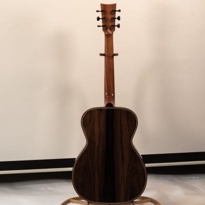 Lefty/Righty Portland Guitar OM Brazilian Rosewood with Adirondack Spruce Top and Snakewood + Pickup image 3