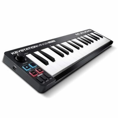 M-Audio Keystation Mini 32 MK3 - Portable USB MIDI Keyboard Controller for Mobile Music Production With Software Suite