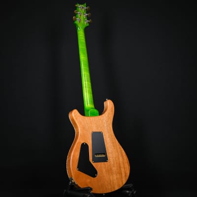 PRS Wood Library Custom 24 Fatback Quilt Maple 10 Top Stained Flame Maple Neck Brazilian Rosewood Eriza Verde 2023 (0359120 ) image 11