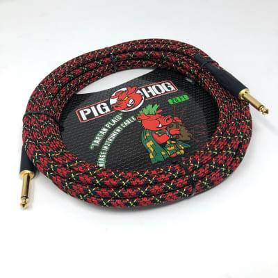 Pig Hog "Tartan Plaid" Vintage Woven Instrument Cable, 20 Ft - 1/4" Straight Plugs image 3