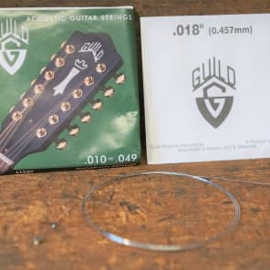 6 (Six) packs of Guild L1250 12 string guitar strings Free Shipping #176 image 3
