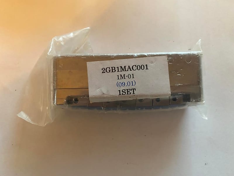 Genuine Ibanez 2GB1MAC001 2020 Cosmo Black Gibraltar Custom 7 String Guitar Bridge image 1