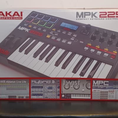 AKAI MPK225 MIDI Keyboard Controller - 2010s - Black/Red image 15