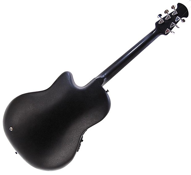 Ovation Applause AE128 Super Shallow Acoustic Electric Guitar Black