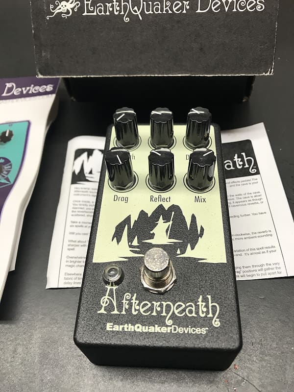 EarthQuaker Devices Afterneath Otherworldly Reverberation Machine V2 2017 Black image 1
