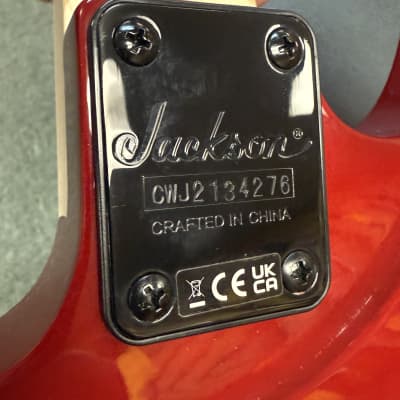 Jackson JS34Q Dinky DKAM 2021 - Transparent Red image 12