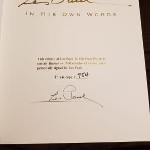Les Paul - In His Own Words, signed & numbered hardcover limited edition image 4