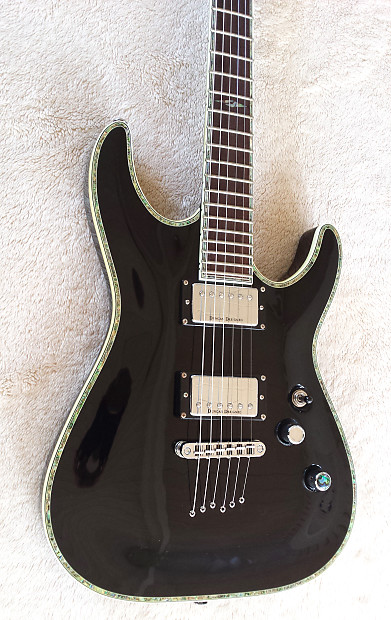 Schecter Diamond Series C-1 Elite 2005 Black Abalone Pearl | Reverb