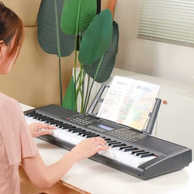 Glarry GEP-108 61-Key Portable Keyboard Set w/LCD Screen, Stand, Microphone image 6